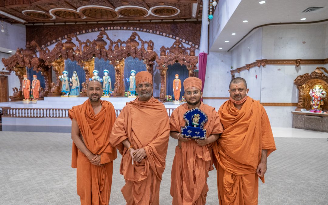 Satshri Vishwavallabh Swami Visits Haridham Mandir